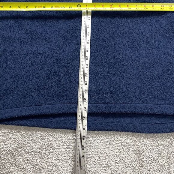 Columbia Steens Mountain Fleece Jacket Mens 3XL Blue 1/4 Snap Button Zip Pocket - Picture 11 of 13